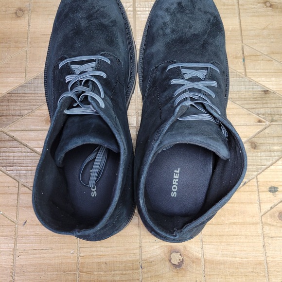 Sorel Madson II Men's 11.5 Waterproof Black Suede Lace Up Chukka Boots - Picture 10 of 13